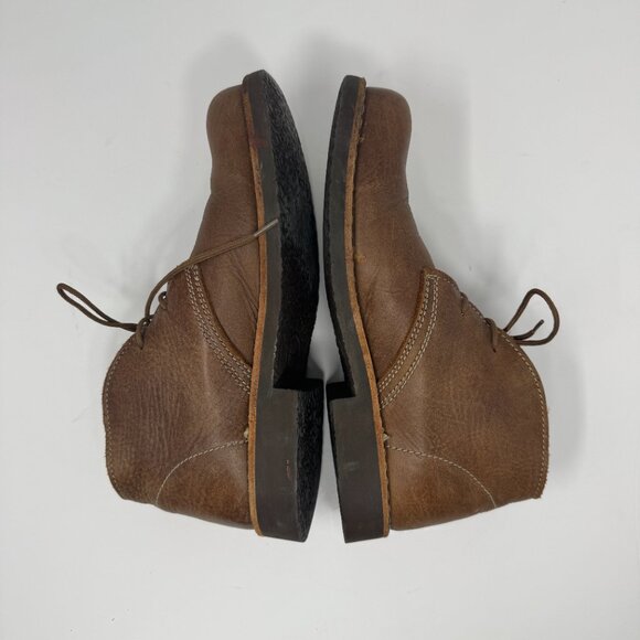 Roots Classic Brown Tribal Leather Desert Boots Lace Up Women's 8 - Picture 3 of 9